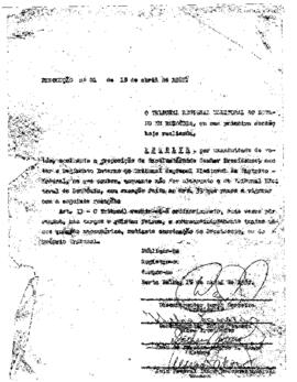 Regimento interno de 1982