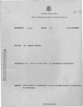 Resolução n. 42/89 Processo n. 83