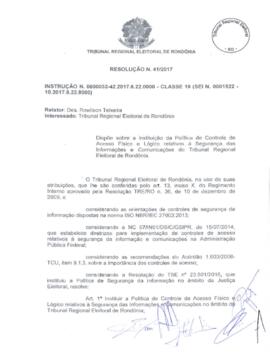 Resolução n. 41/2017